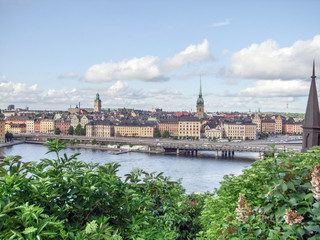Fototapeta na wymiar Stockholm aerial view