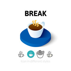 Break icon in different style
