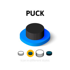 Puck icon in different style