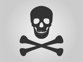 Crossbones und Piratensymbol