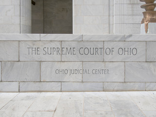 Fototapeta na wymiar Ohio Supreme Court Sign