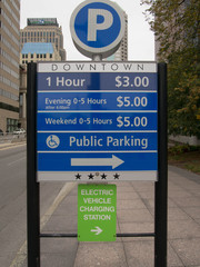 Parking Rate Sign