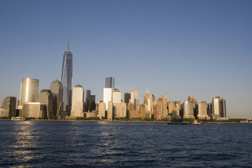 Fototapeta na wymiar Skyline von Manhattan mit One World Trade Center, New York City - USA