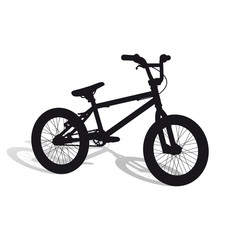 Naklejka premium Biking in outline form