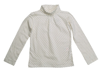 blouse with polka dots