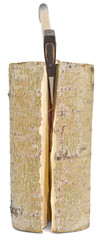 ax chopping aspen log