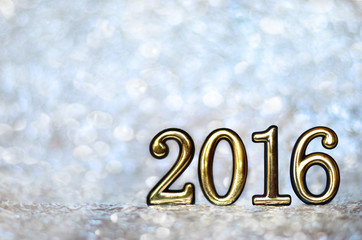 date 2016 on a silver background