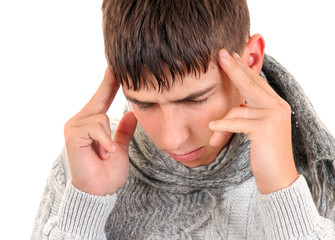 Young Man with Headache