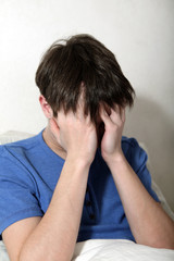 Fototapeta premium Sad Young Man