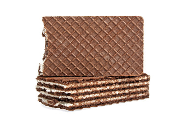 Walnuts on a white background