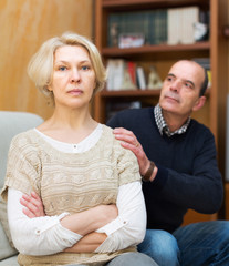 Husband asking wife for forgiveness