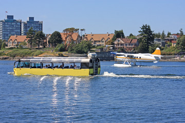 Amphibious bus amd seaplane