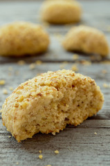 Homemade cookies with walnuts