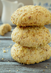 Homemade cookies with walnuts