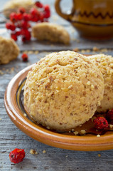 Homemade cookies with walnuts
