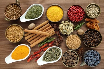 Spices and herbs.