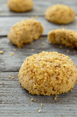Homemade cookies with walnuts