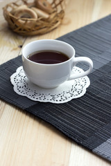 tea on a napkin