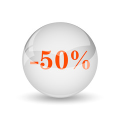 50 percent discount icon
