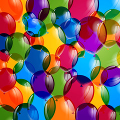 Vector Illustration of Colorful Balloons