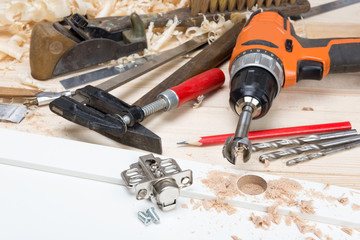the production of furniture in the carpentry workshop
