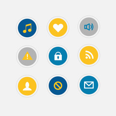 Fototapeta premium Flat icons for Web