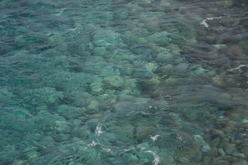 Fototapeta na wymiar Clear sea detail in La Palma (Canary Islands)