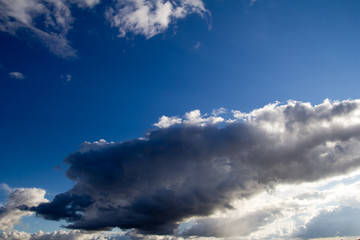 beautiful sky with clouds in nature
