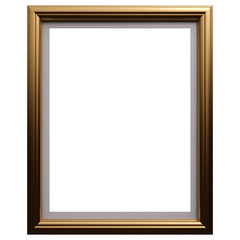 Set of Gold frame. Isolated over white background