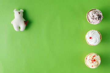 Colored sweets text bullets