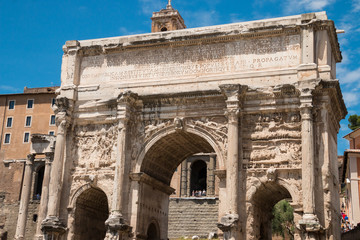 Obraz premium Famous Roman ruins in Rome