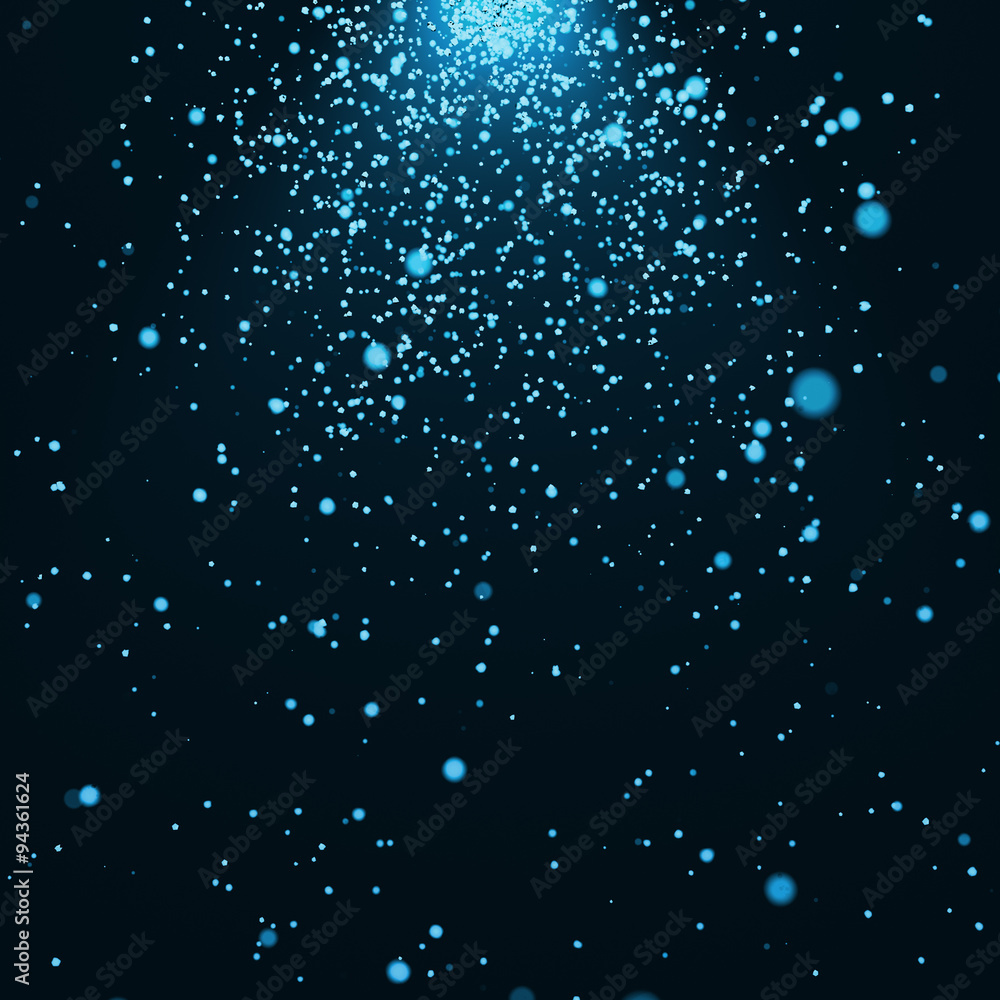 Poster abstract 3d rendering of chaotic particles.