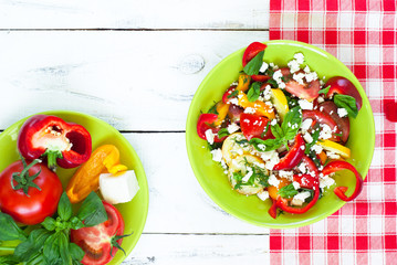 Fresh vegetable salad