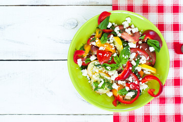 Fresh vegetable salad
