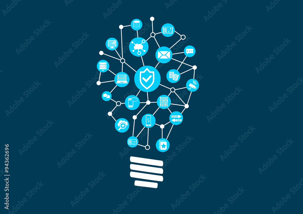 Poster innovation in it security and information technology protection in a world of connected devices. vec