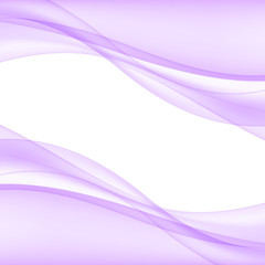 Abstract lilac waves - data stream concept. Vector Illustration