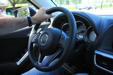 Modern car interior