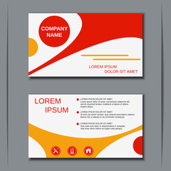 Modern business visiting card, banner, badge, poster, sticker, flyer, label template