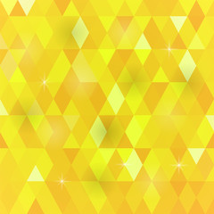 Yellow Geometric Retro Mosaic Pattern