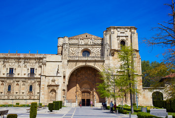 Naklejka premium San Marcos in Leon at the way of Saint James