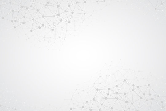 Abstract bright simple tech vector background. Connection structure. Polygonal vector abstract background. Abstract technology shapes. Vector science background