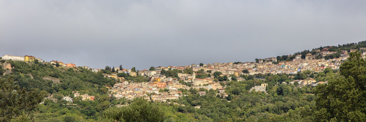Obraz premium Sardinië, panorama van Desuio, Nuoro