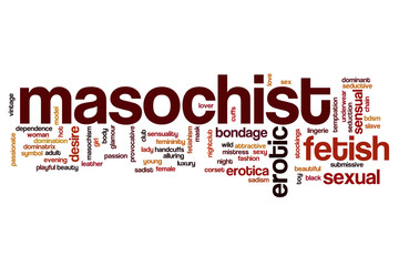 Masochist word cloud concept