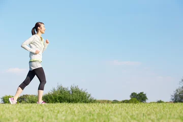 Papier Peint photo autocollant Jogging ランニングする女性