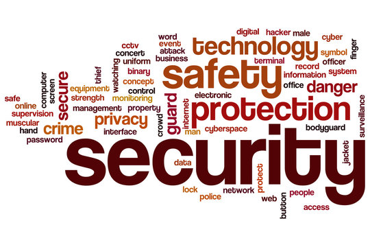 Security word cloud concept