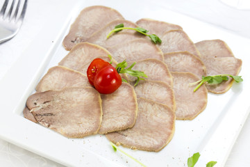 dish of beef tongue