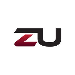 Modern Initial Logo ZU