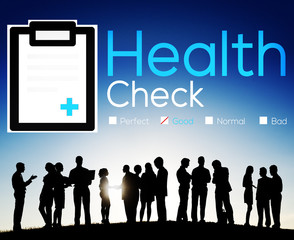 Health Check Insurance Check Up Check List Medical Concept