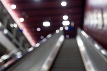 Blur background Escalator