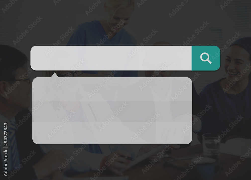 Poster search box technology internet browse browsing online concept